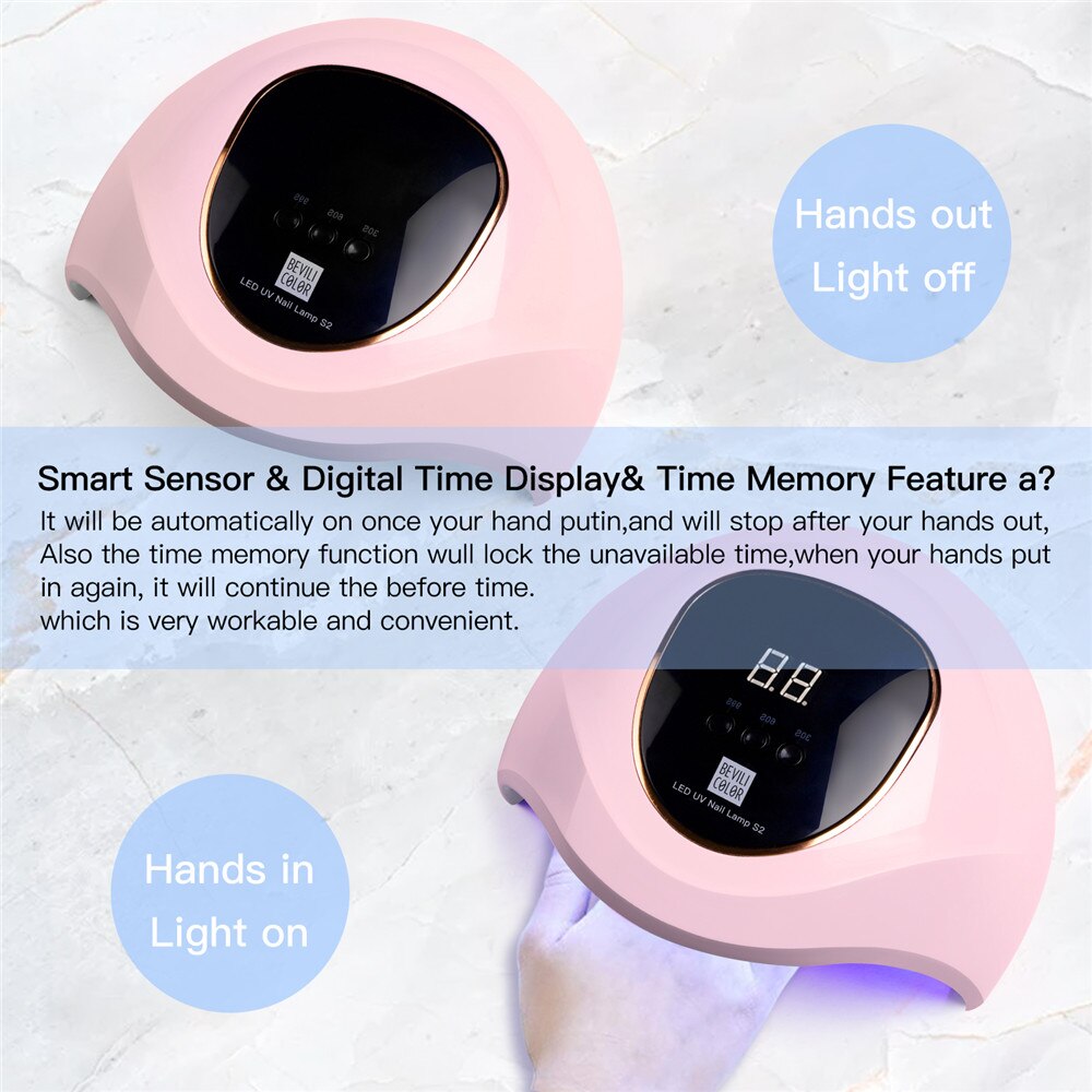 168W/72W/54W máquina de secado de uñas LED UV lámpara de uñas para esmalte de uñas de gel de luz led para uñas secador lámpara UV para manicura herramientas