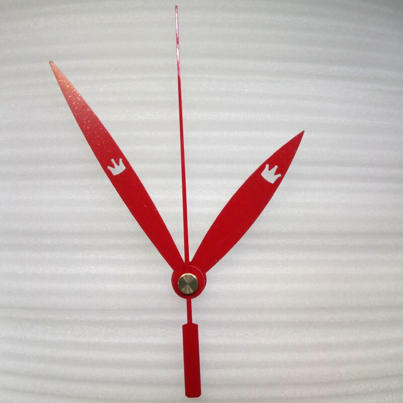 50 Quartz Klok Beweging voor Klok Mechanisme Reparatie DIY klok onderdelen accessoires klok naald Niet gebogen Rode klok handen bz052
