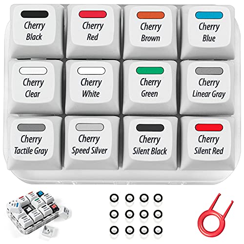 Cherry mx switch tester 12- nøkkel mekanisk tastatur sampler switch testverktøy med keycap pull