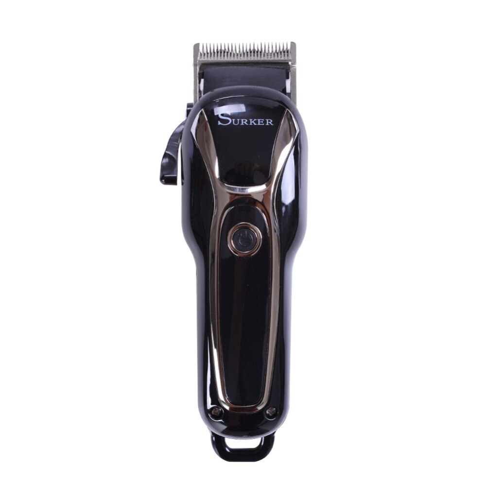 Surker sk -805 oppladbar med lcd -hårklipper trådløs trimmer hårklipp i barbering i rustfritt stål