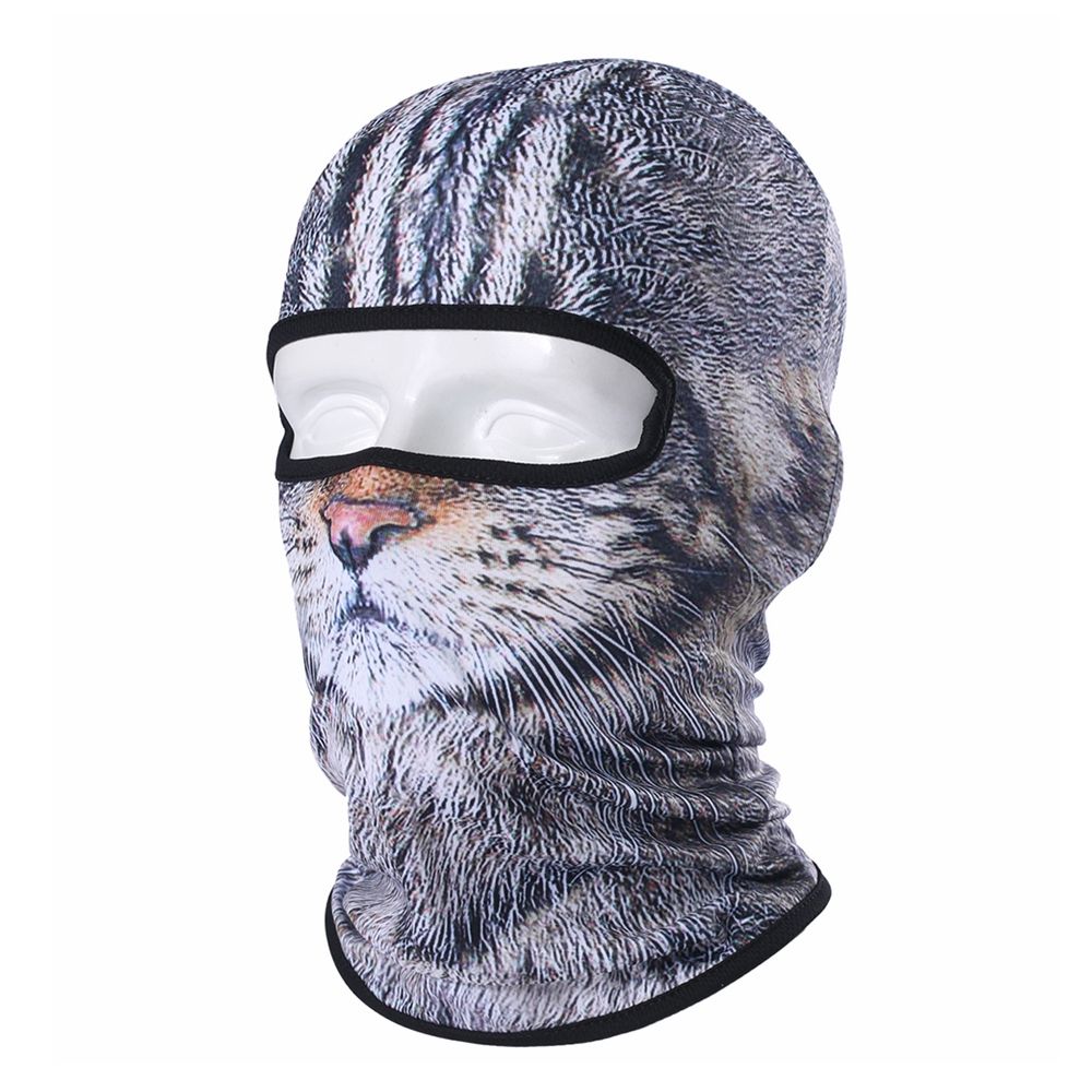 Cagoule animale 3D chien de chat | Vélo, Snowboard, bonnet Skullies, casque, doublure, chapeau d'hiver, masque complet pour femmes et hommes