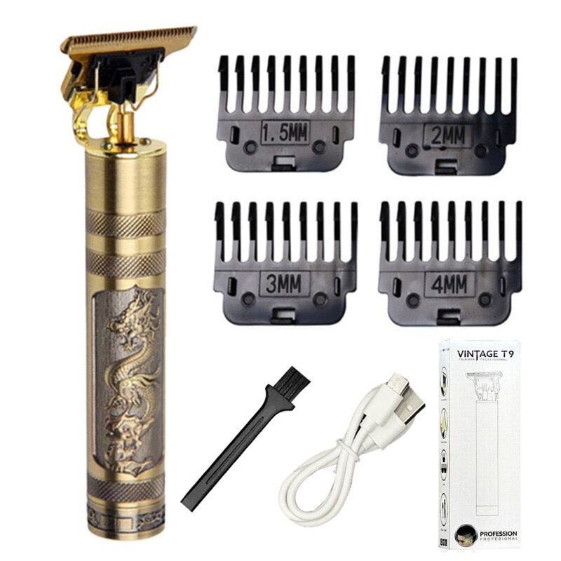 Men's Shaver Hair Clipper Electric shaver Barber trimmer Hair Cutting machine for men Electric Razor beard shaving: T9 Dragon
