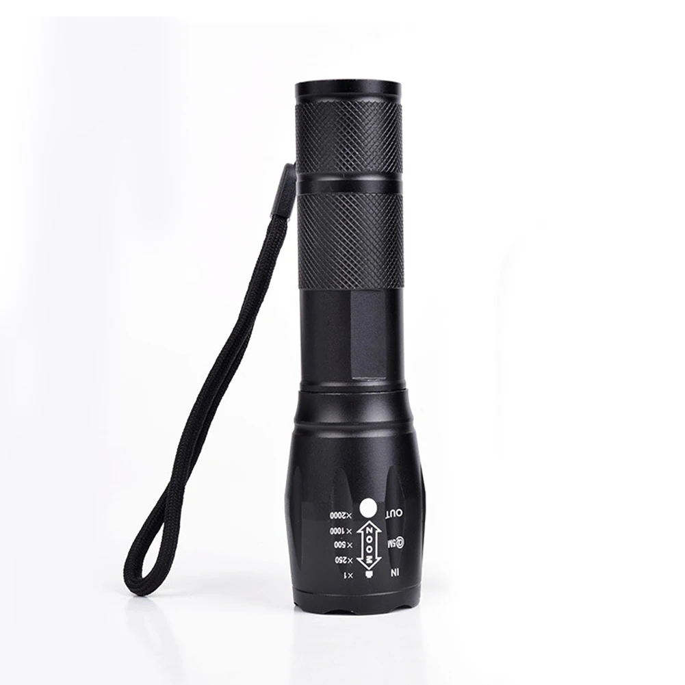 Strong Flash Lights High Power LED Flashlight Battery Powered Zoom Aluminium Alloy Torch Camping Light 5 Modes Fishing Lantern: Default Title