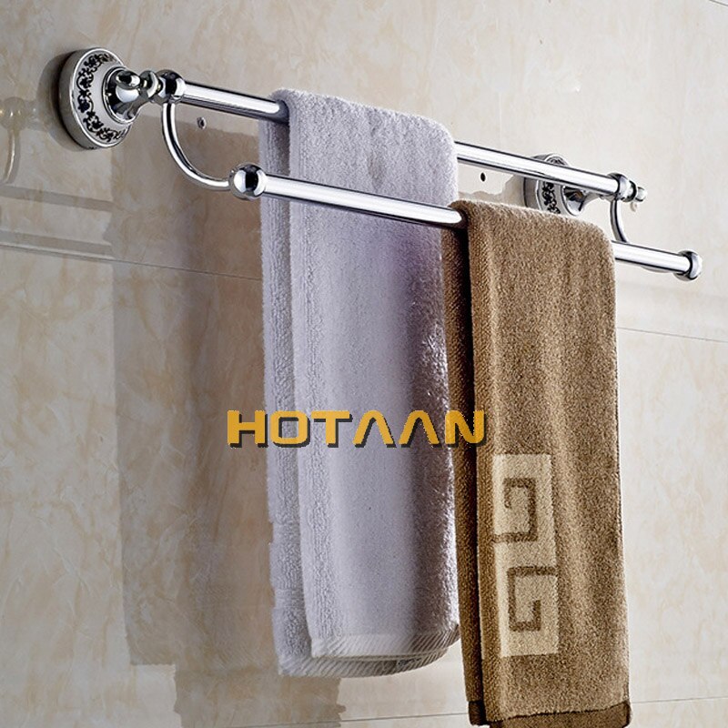(24",60cm)Double Towel Bar With Ceramic Chrome Finish/Towel Holder,Towel Rack,Bathroom Accessories YT-11898