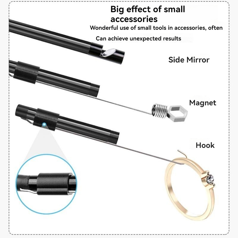 3 in 1 HD Endoscoop Camera Mini Camera 5.5/8mm IP67 Waterdichte Pijpleiding Inspectie Automotive Reparatie Endoscoop voor Android PC