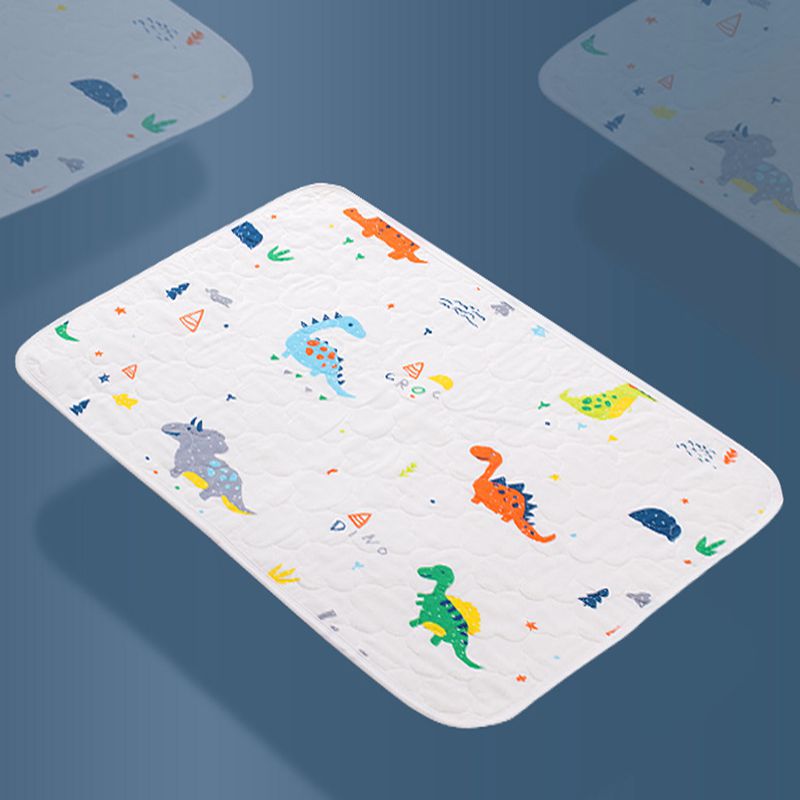 Couche-culotte imperméable en pur coton pour enfants, tapis à langer lavable, respirant, motif dessin animé: dinosaur