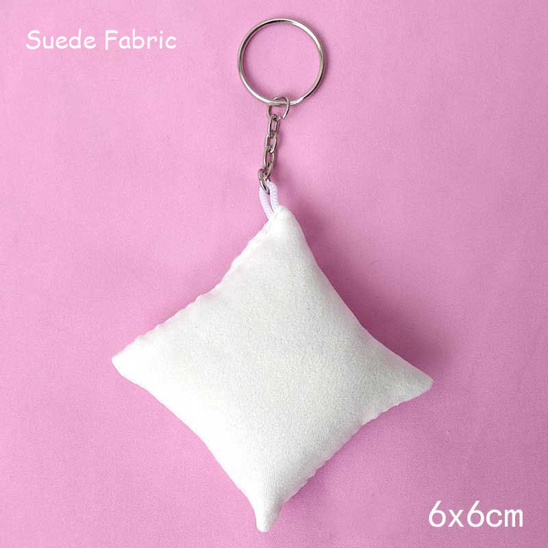 15pcs/lots Blank Fabric Key Rings Key Chian DIY Printing Sublimation Ink Transfer paper Print