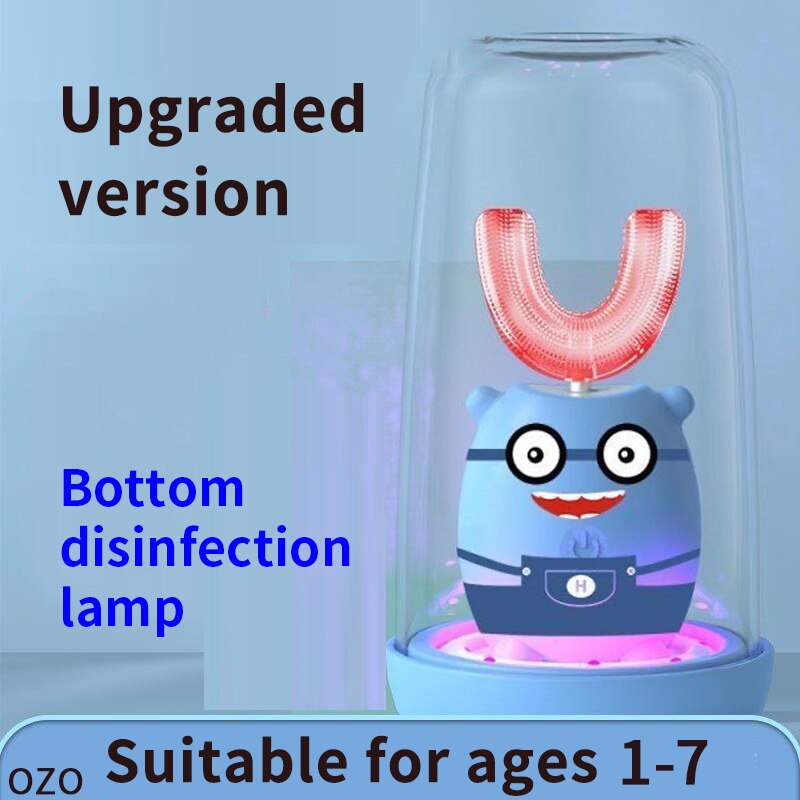 Children Smart 360 Degrees Electric Toothbrush Kids Silicon Automatic Ultrasonic Teeth Tooth Brush Cartoon Pattern XaoMi U