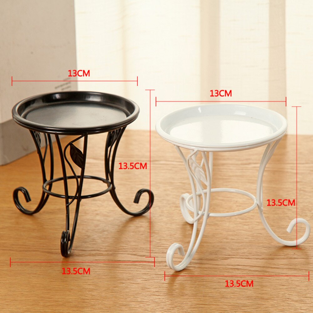 Small Mini Metal Plants Stand Pot Stand Flower Stand Succulent Flower Outdoor Pot Holder for Living Room Office Bedroom