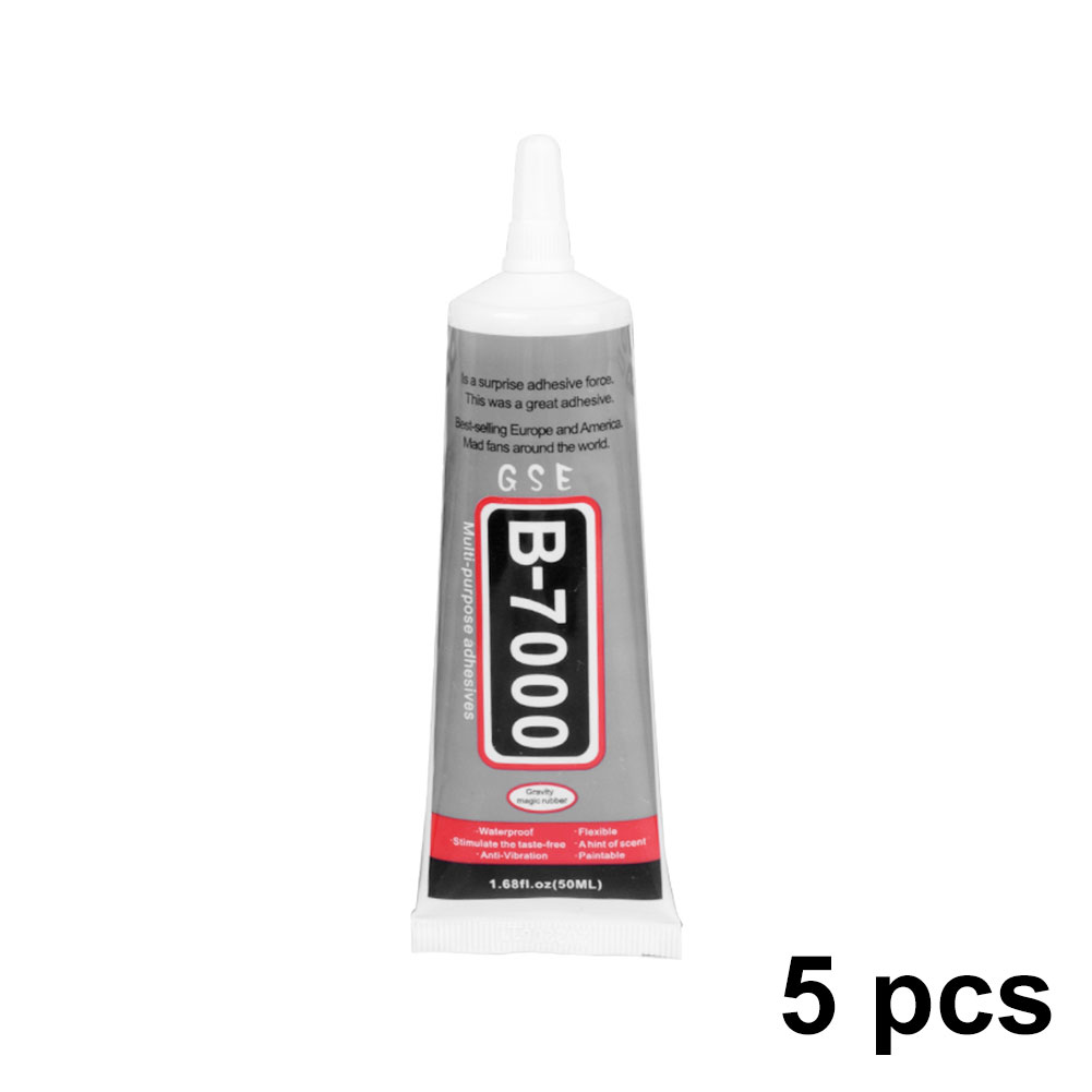 B7000 – colle universelle pour réparation de téléphone, adhésif de précision pour bricolage, 15ML, 25ML, 50ML, 110ML, 2 ou 5 pièces: 5Pcs 50ml