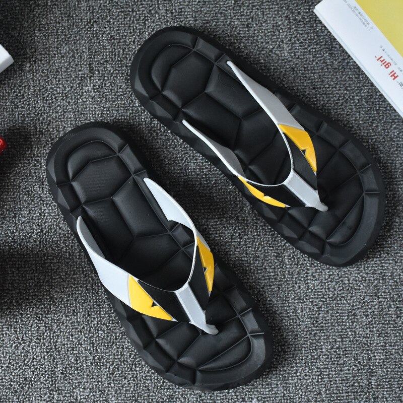 Mannen Slippers Lace-Up Schoenen Dikke Zool Antislip Witte Sandalen Zomer Slides Strand Schoenen Man Slipper Vis douche Rubber Flip Flops