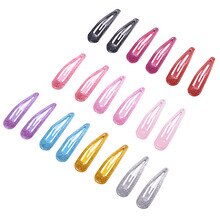 10pcs Snap Haar Clips Glitter Haarspelden voor Kinderen Kids Haar Clip Pins voor Baby Meisjes Haar Accessoires Leuke metalen Haarspeldjes