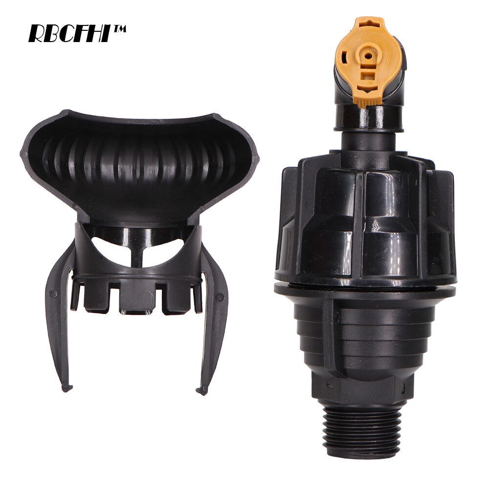 RBCFHI 2 sztuk 180 stopni ogród zraszacz obrotowy 1/2 ''gwint męnarty nawadnianie trawnika rozpylać kulka stalowa napęd podlewanie dysze