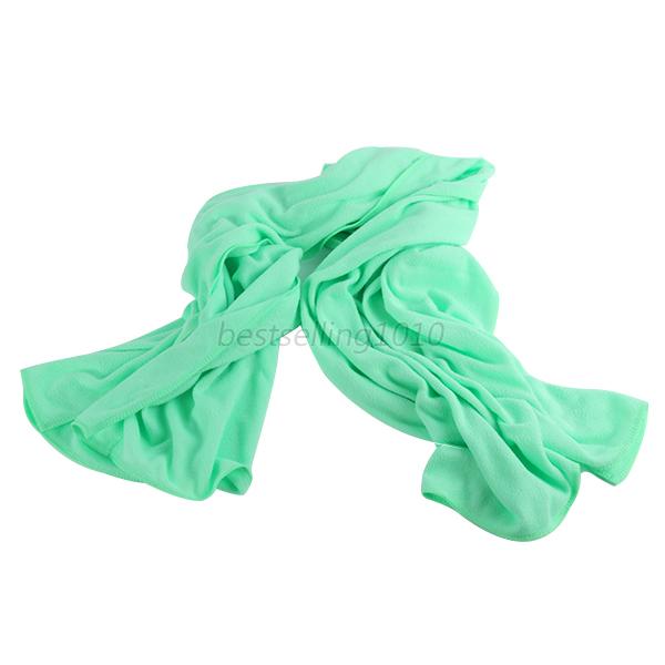 70*140 CM Grande Serviette de Bain En Microfibre À Séchage rapide Sport Plage De Bain Voyage Camping Doux Serviettes Haute Quaility: light green