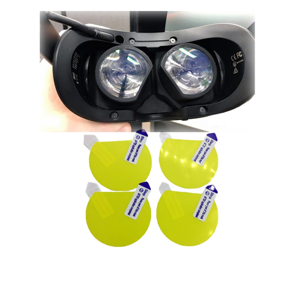 4Pcs Vr Bril Lens Film Voor Klep Index Vr Headset Helm Lens Protector Scherm Beschermende Films Kit