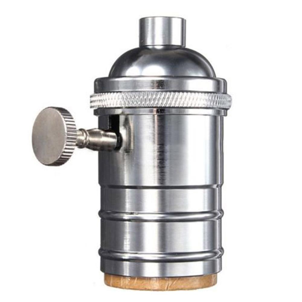 E26/e27 lys fatning pæreholder antik retro lampe lys messing pendel armaturer lampeholdere armatur vintage lampe fatning: 4