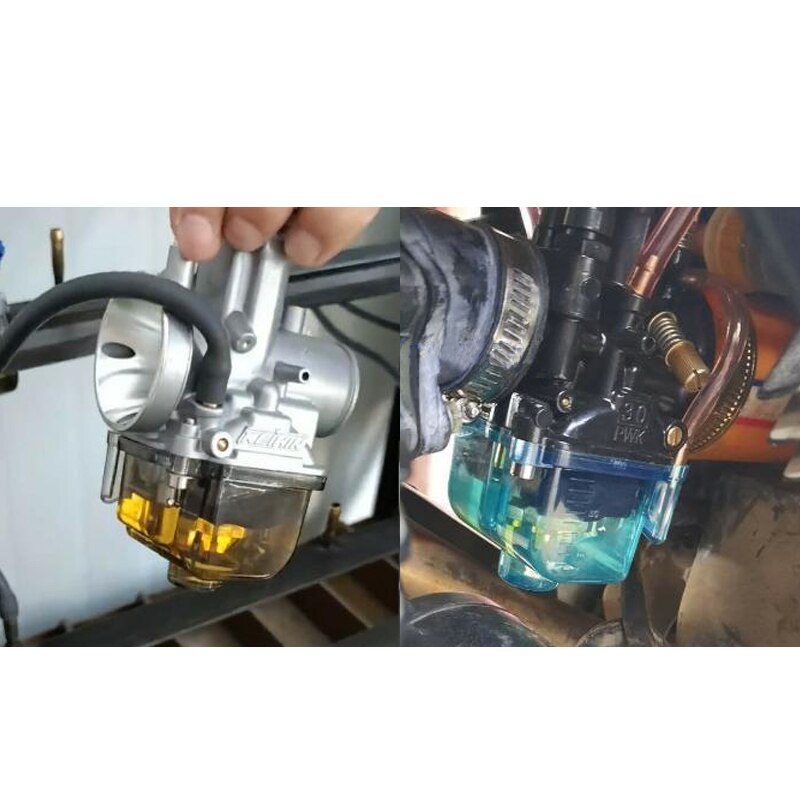 ZSDTRP-cuenco flotador de carburador PWK PZ, taza de aceite transparente con cámara Comp para PWK I/II/III PWK IV/PZ26 KSR EVO/27/30/32 carburadores