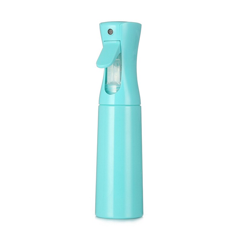 Botella pulverizadora de peluquería, botella pulverizadora de alta presión para el cabello, regadera en aerosol continua, director de estilista automático, 300ml: Verde claro
