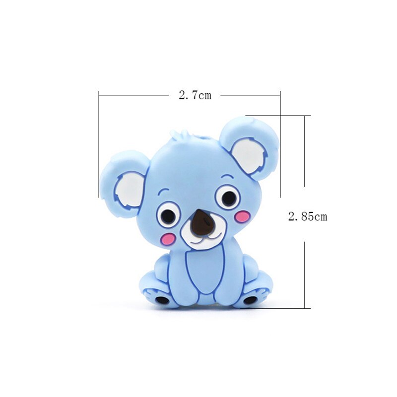 1 pc Food Grade Siliconen Bijtringen Peuter Bijtring Stok 6 Kleuren Leuke Chew Charms Dental Care Baby Care