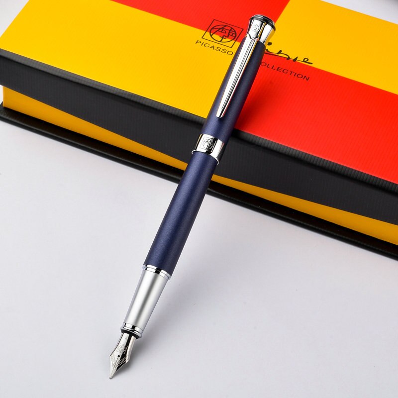 picasso vulpen #903 deep blue vat office supply pimio pen M nib glad schrijven pennen: style 7