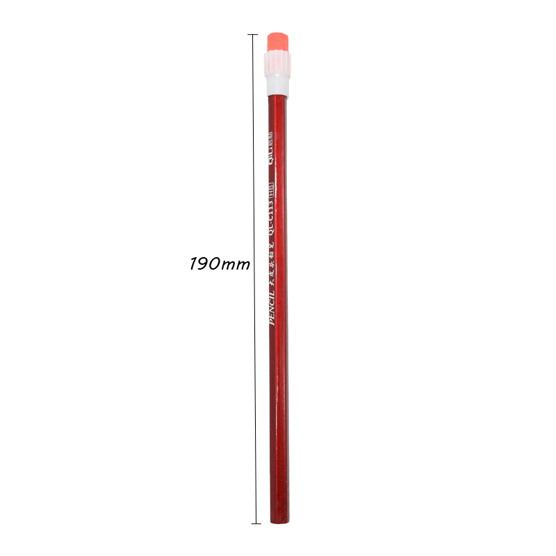 10Pcs Red Wooden Pencil with Eraser HB Standard Pencils Student Writing Drawing Sketch Pencil Stationery School Office Supplies