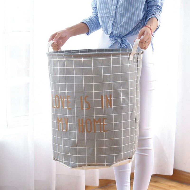 Fabric Laundry Basket Toy Storage Box Large Capacity Waterproof Folding Laundry Basket Portable Bathroom Storage Basket
