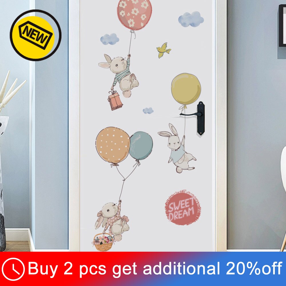 Tegneserie dyr dør klistremerke barnerom dekorasjon, vegg klistremerke låve barnerom, selvstendig veggmaleri tapet, med lim, barnehageinnredning: Nr. .1622