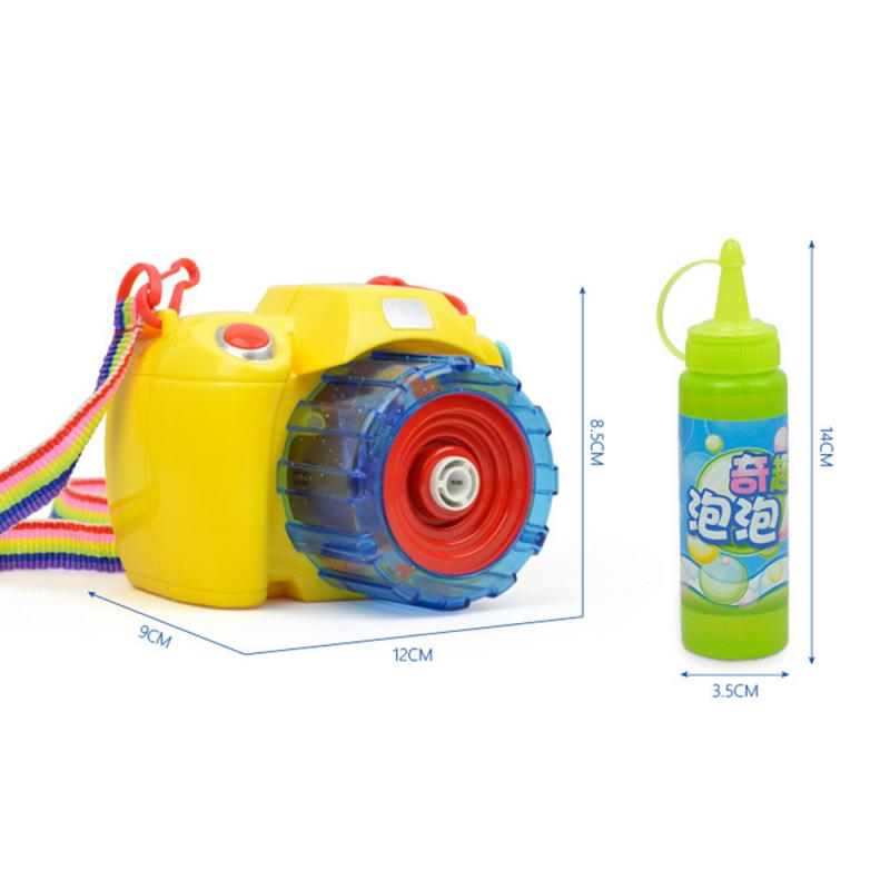 freundlicher blasiert Kamera Spielzeug Mit Flasche Blasen Elektrische Blasen Licht Musik Spaß Voll-Automatische Schwimmen Badewanne Spielzeug Seife