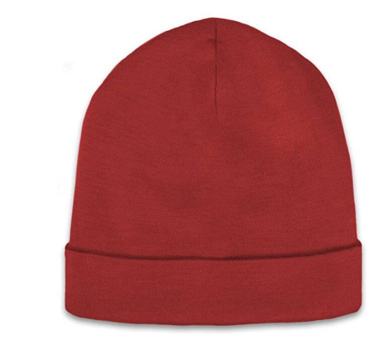 Unisex mössa i merinoull herr dam 100%  mössa i merinoull varm mjuk 2 lager mössa mössa en storlek: Style 1-  dk röd