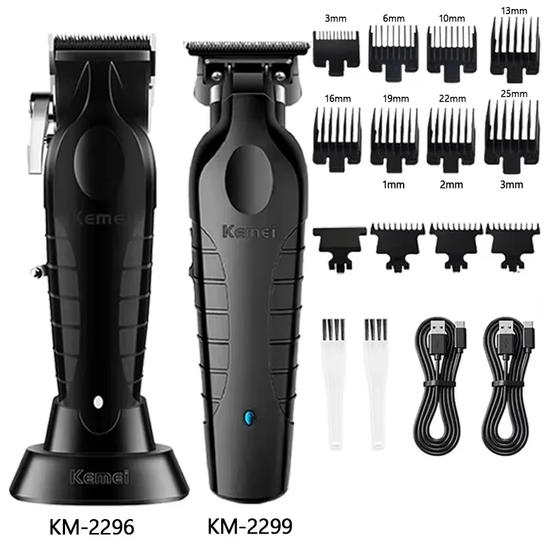 Kemei Elektrische Haarschneidemaschine Kit Herren Haarschneidemaschine Professionelle Haarschneidemaschine Clipper KM-2296 KM-2299 KM-1102: YELLOW