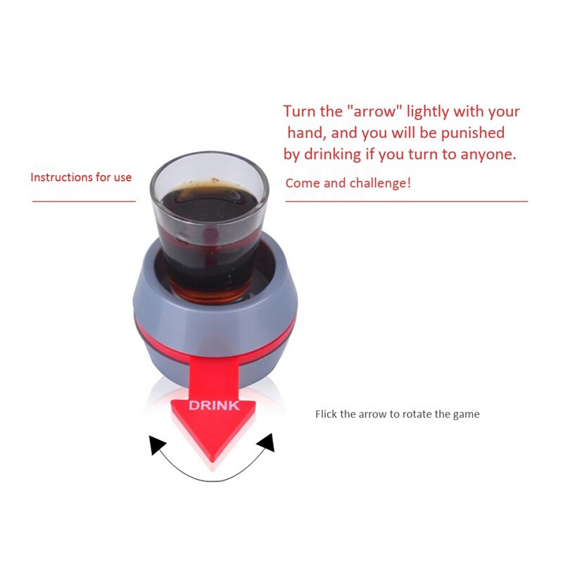 Portable Spin the Drinking Game Shot Gl Spinner for Home Party Supplies