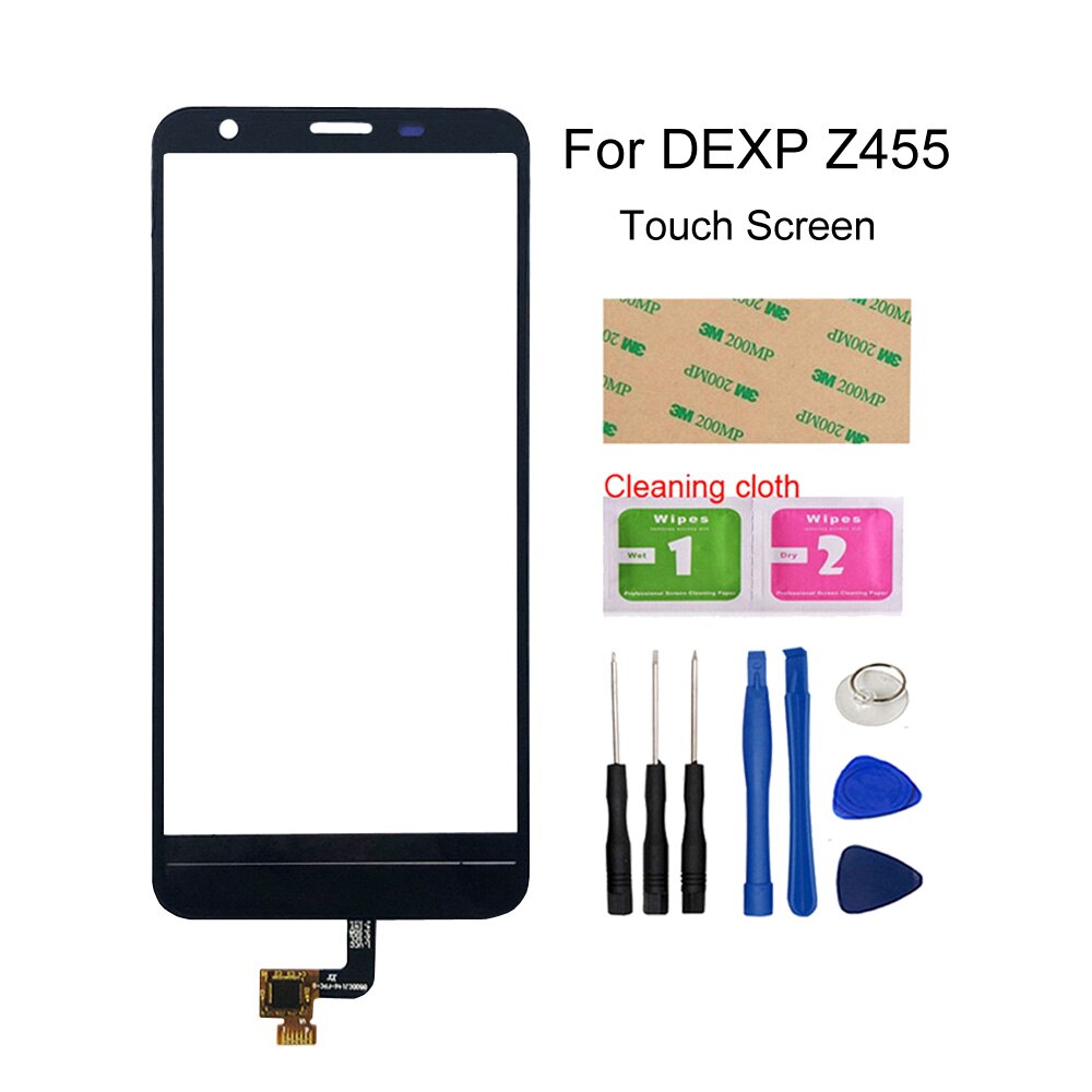 Touch Screen Panel Für DEXP BL150 BS650 Z355 Z455 Touchscreen Digitizer Glas Panel Sensor Front Glas Montage Teile: Z455 Black Tools