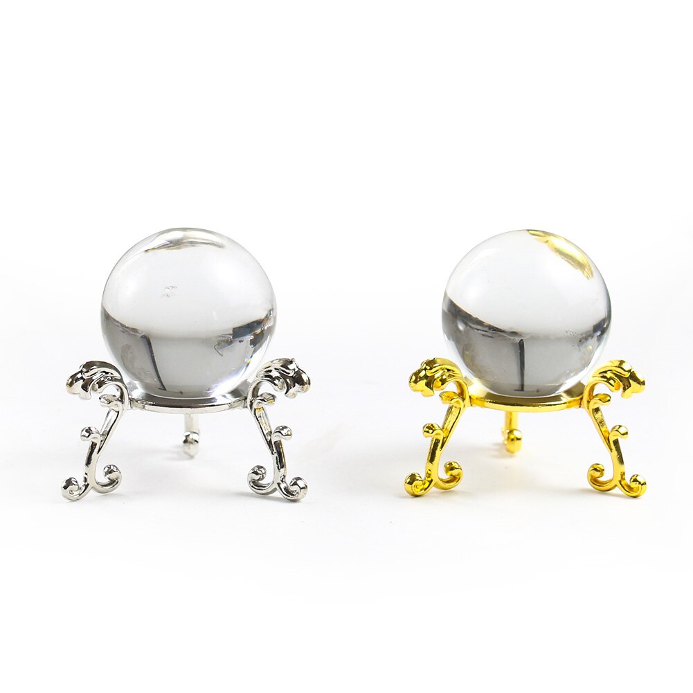 1PCS Crystal Ball Stand Metal Gold-plated Display Holder Rack Support Base Craft Display Photography Props Home Decor Ornament