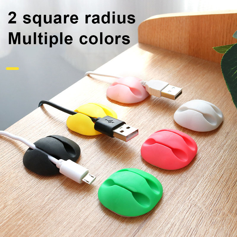 Clips para cables de pared de escritorio, organizadores de cables autoadhesivos, Clips de gestión de cables para el hogar, oficina, escritorio ordenado