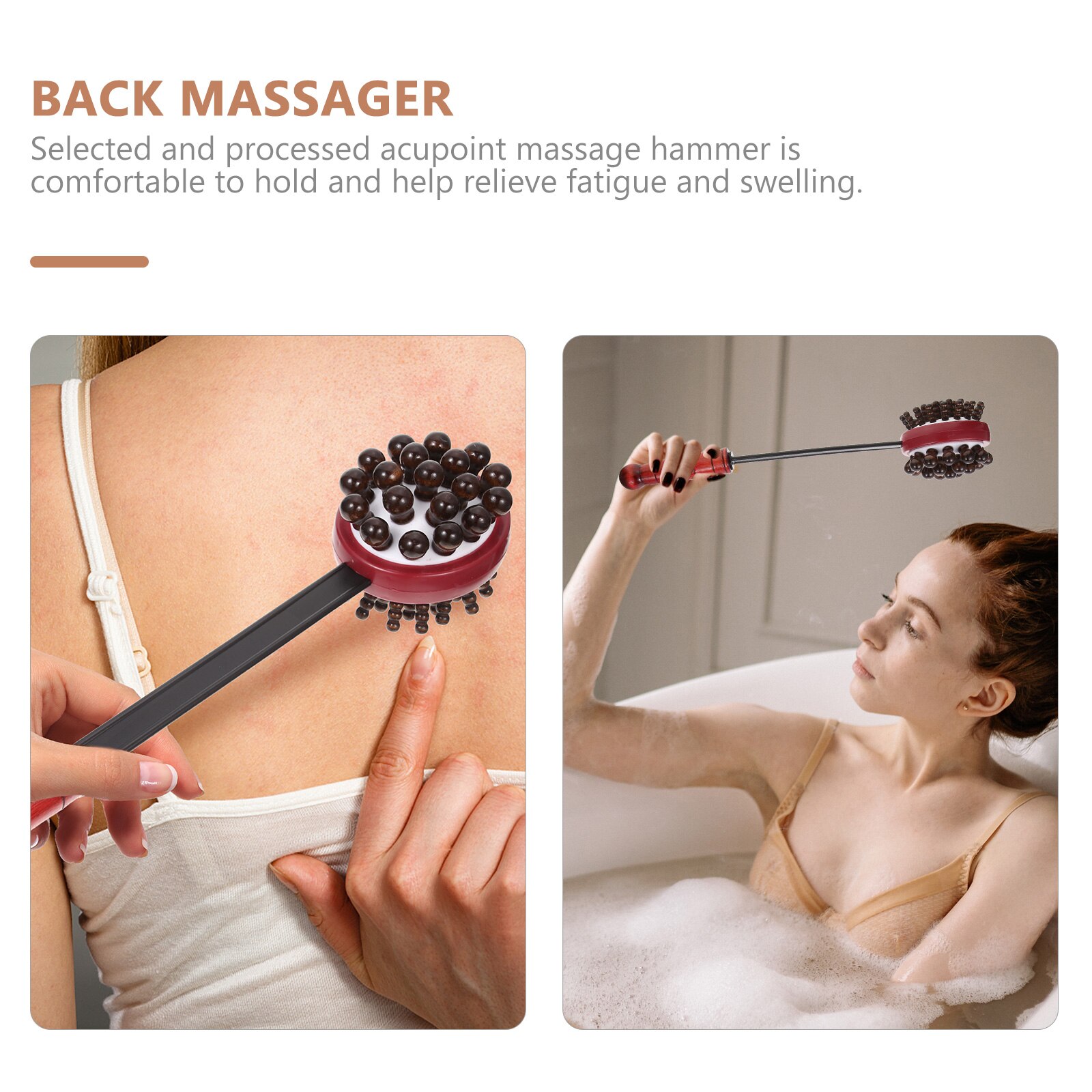 3pcs Body Hammer Bendable Knock Hammer Handheld Back Hammer Hammer