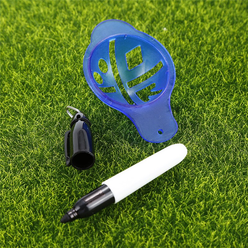 1Pcs Indoor Outdoor Playing Golf Ball Liner Marker Template Drawing Alignment Tool Pen Golf Training Practice Set Accessories