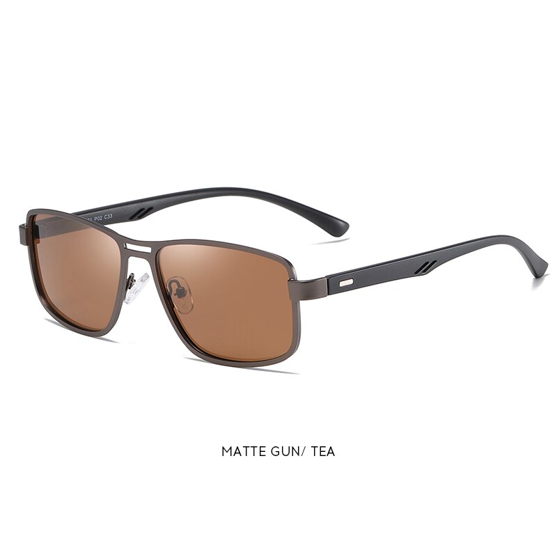 Ultralight TR90 Polarized Sunglasses Men Women Driving Square Style Sun Glasses Male Goggle UV400 Gafas: ST5925-NO4