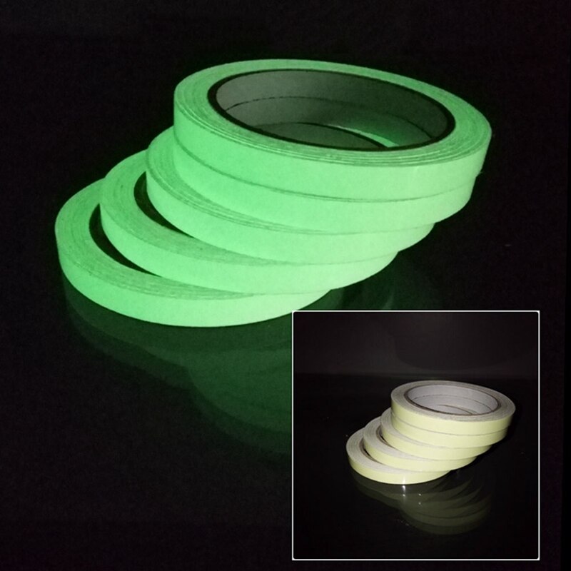 1 Meter Lichtgevende Tape Waterdichte Zelfklevende Glow In The Dark Waarschuwing Stickers Diy Veiligheid Podium Lichtgevende Tape