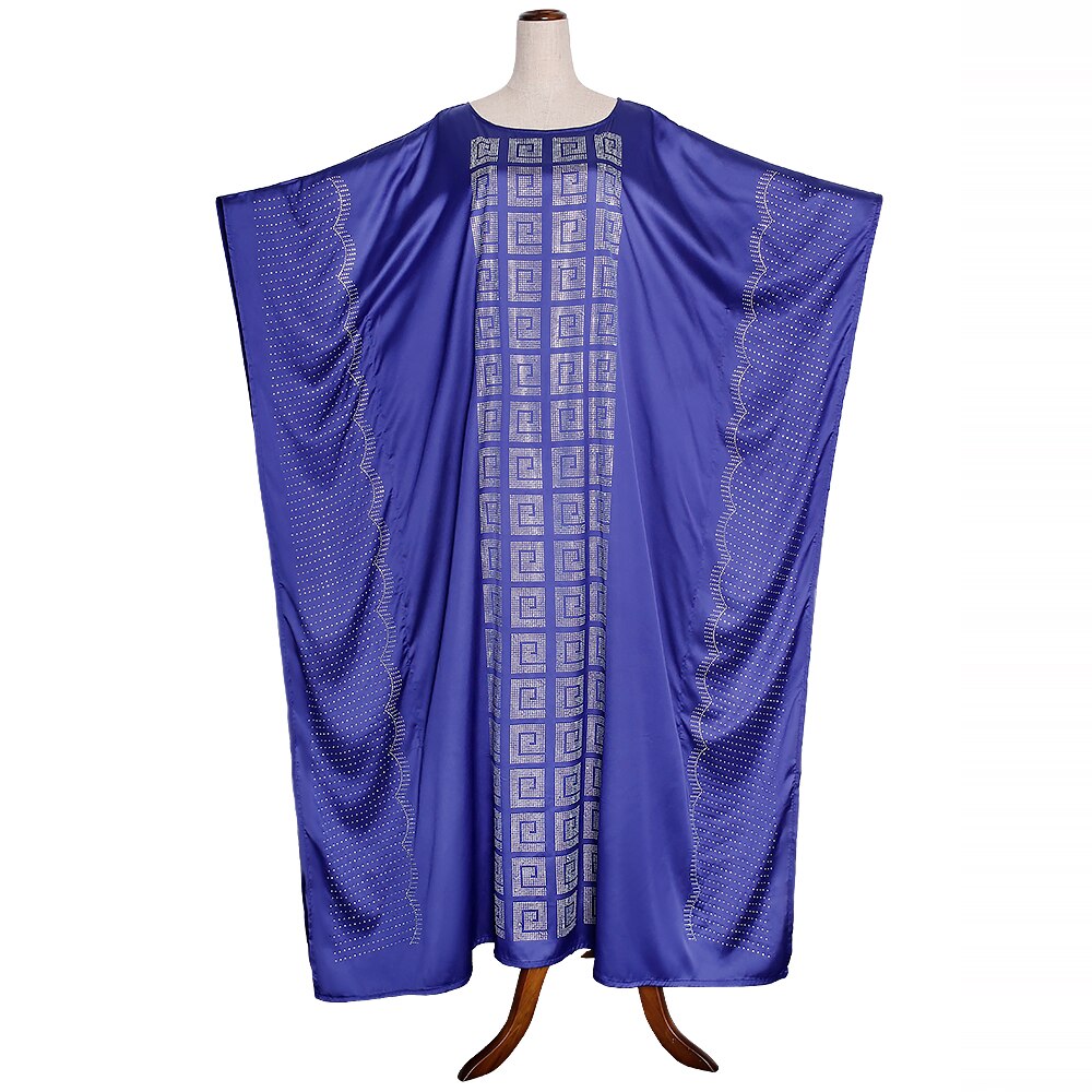 Md Afrikaanse Jurken Voor Vrouwen Ankara Lange Jurk Plus Size Bazin Dashiki Gewaad Zuid Afrca Dames Kleding Boubou headtie