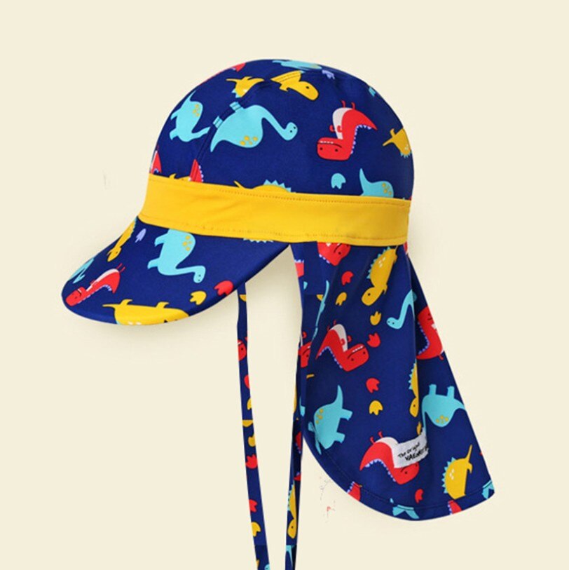 Gorro de protección solar para bebé, niña y niño, gorro de natación, parasol, protector de cuello, gorro de playa