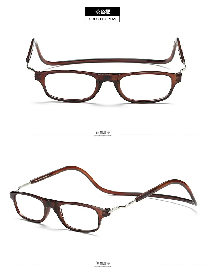 Nuevas gafas de lectura ultraligeras para hombre, gafas de lectura colgantes elásticas para mujer, gafas antifatiga para presbicia, gafas Unise con dioptrías + 1,0 + 4,0: Negro / +300