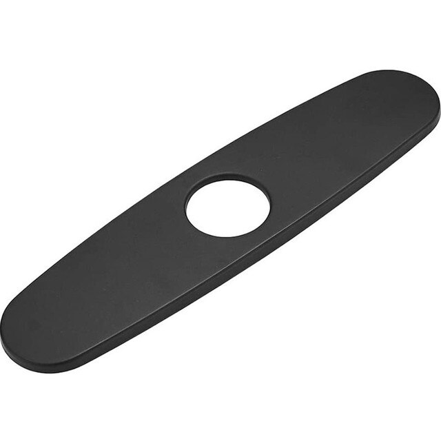 Sink Faucet Plate Single Hole Tap Cover Deck Stainless Steel Escutcheon Bathroom Kitchen Household Hardware Tool Accessories: black