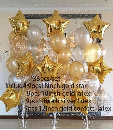 Rosa guld ballonger stjärna hjärta folie ballong bröllop födelsedag dekorationer transparent konfetti ballong födelsedagsfest dekoration: Mörk khaki
