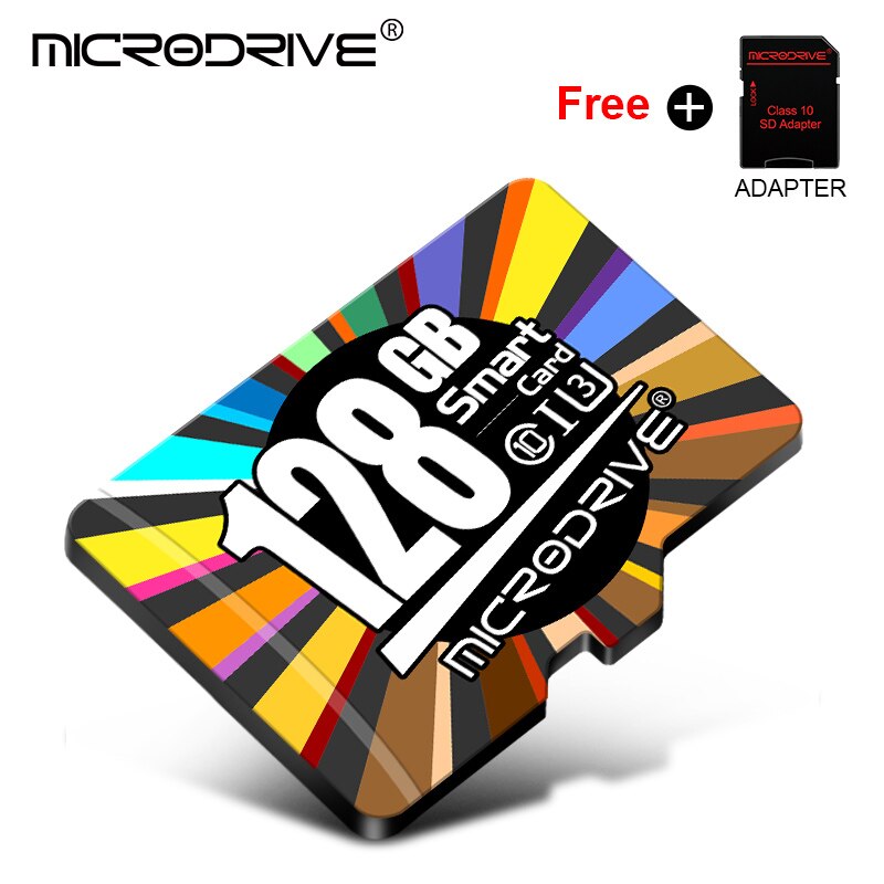 Tarjeta Micro SD TF de de 64GB y 128GB, tarjeta de memoria Class10 de 32gb y 16gb, tarjeta de memoria Micro sd C10 de alta velocidad: 128GB