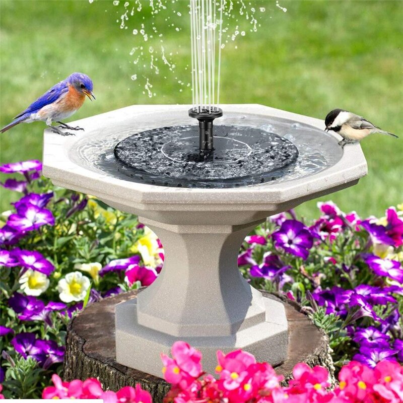 Mini fontaine solaire , fontaine d'eau solaire, piscine de jardin, étang, panneau solaire extérieur, fontaine flottante, décoration de jardin