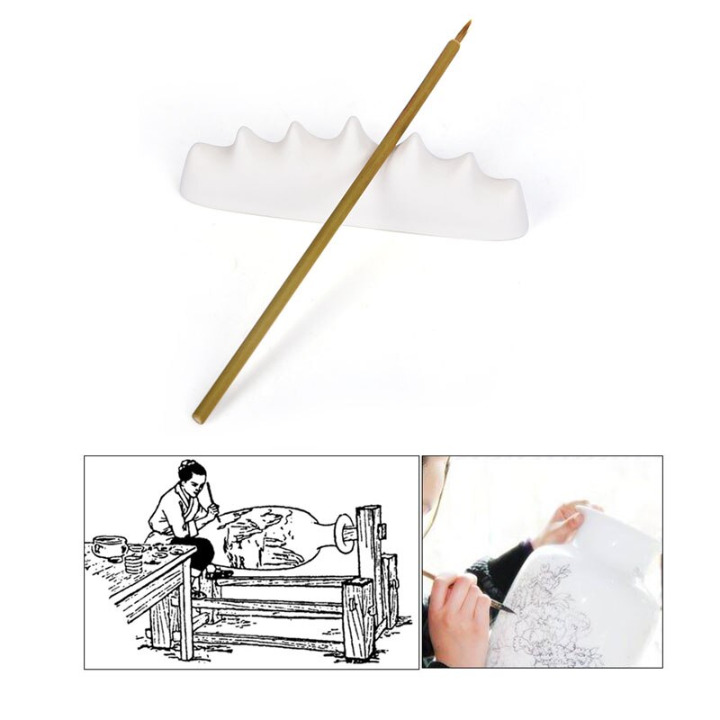 Krok penna skriva pensel lera polymer verktyg färg krita målning underglasyr färg pennor keramiska keramik verktyg