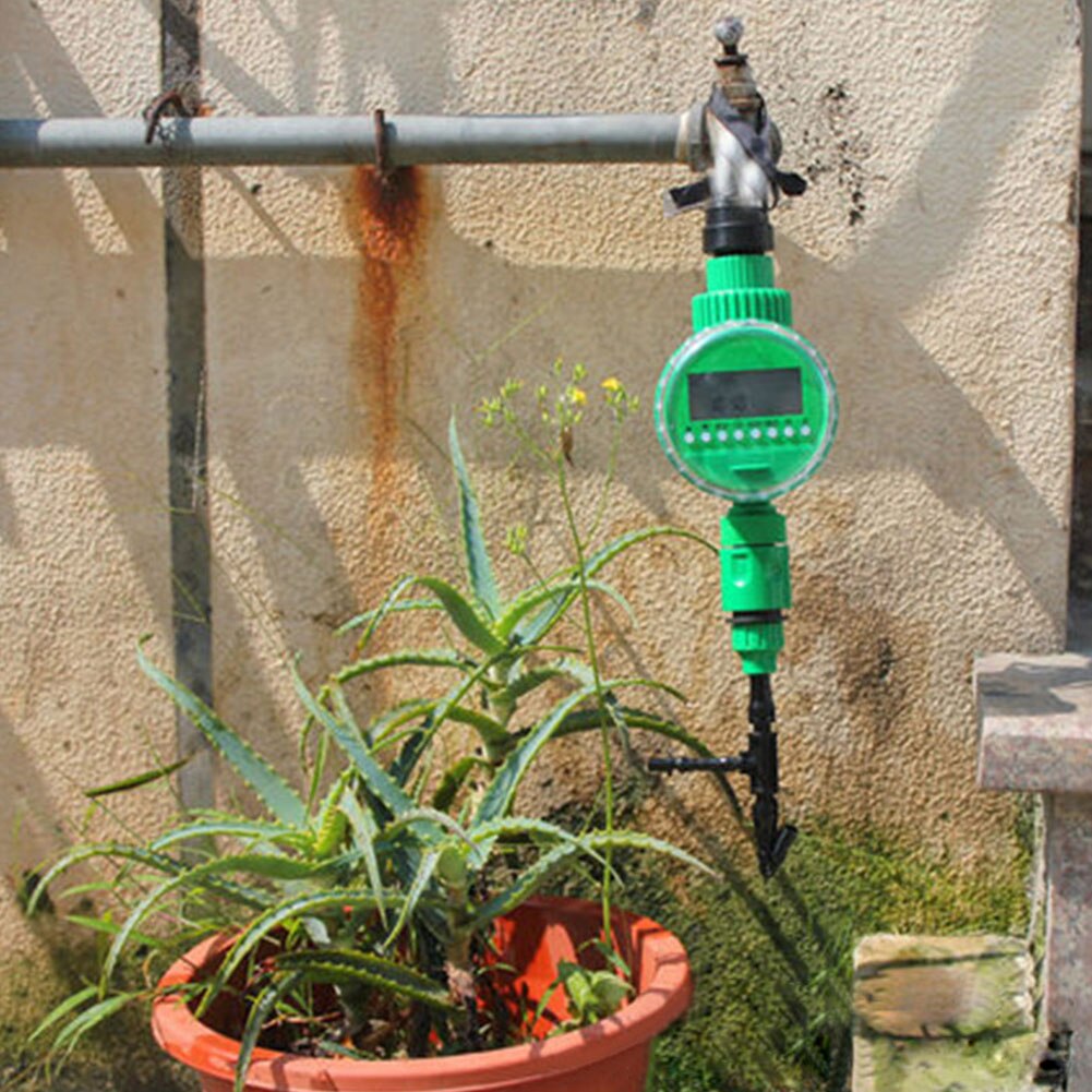 Automatic Lawn Sprinkler LCD Display Tools Drip Irrigation Water Timer Digital With Permanent Memory Function Waterproof
