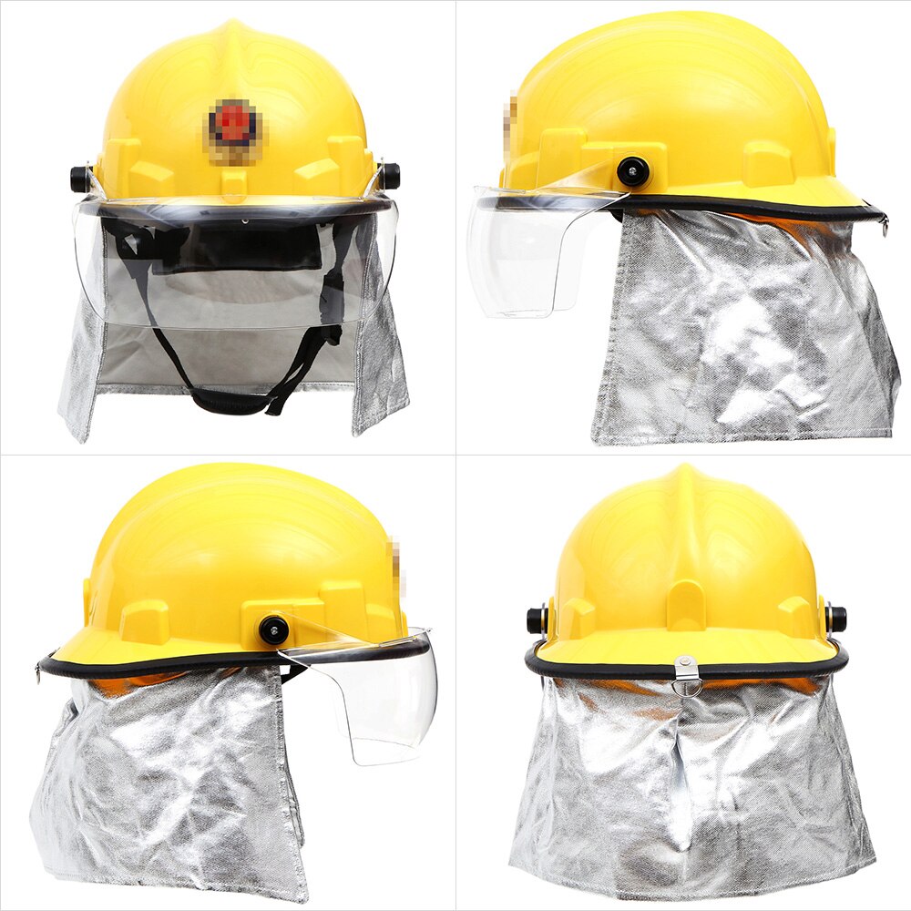 Fire Proof Fireman&#39;s Safety Helmet Goggle Amice Electric Shock Prevention Flame-retardant Pierce Resistance Fire Fighting Helmet