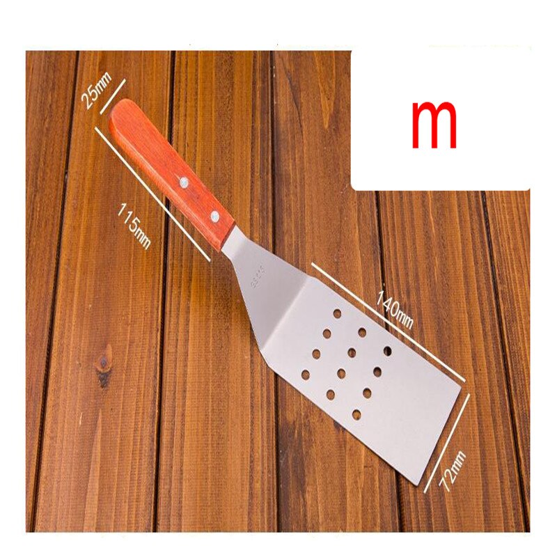 Mer 16 storlekar spade matlagning stuvad 304 rostfritt stål stek spatel stekt grab kaka verktyg pannkaka matkvalitet: M