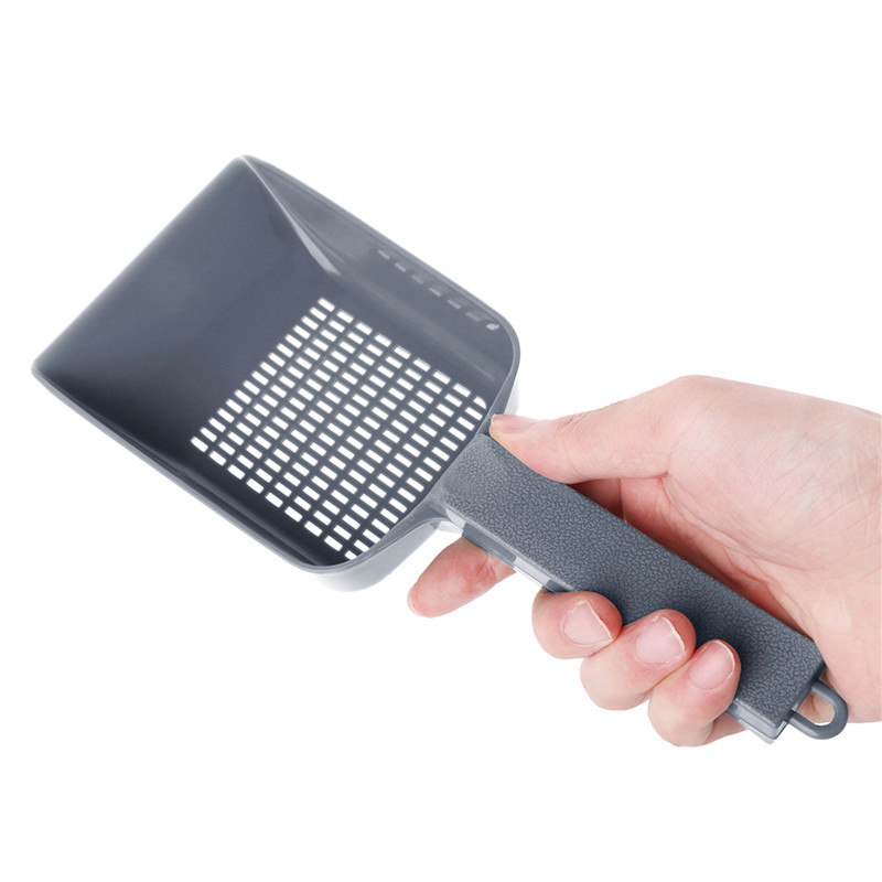 Palas de arena portátiles para interiores, pala de plástico duradera y práctica para limpieza de arena para gatos y mascotas, suministros para mascotas, 2 colores, C42